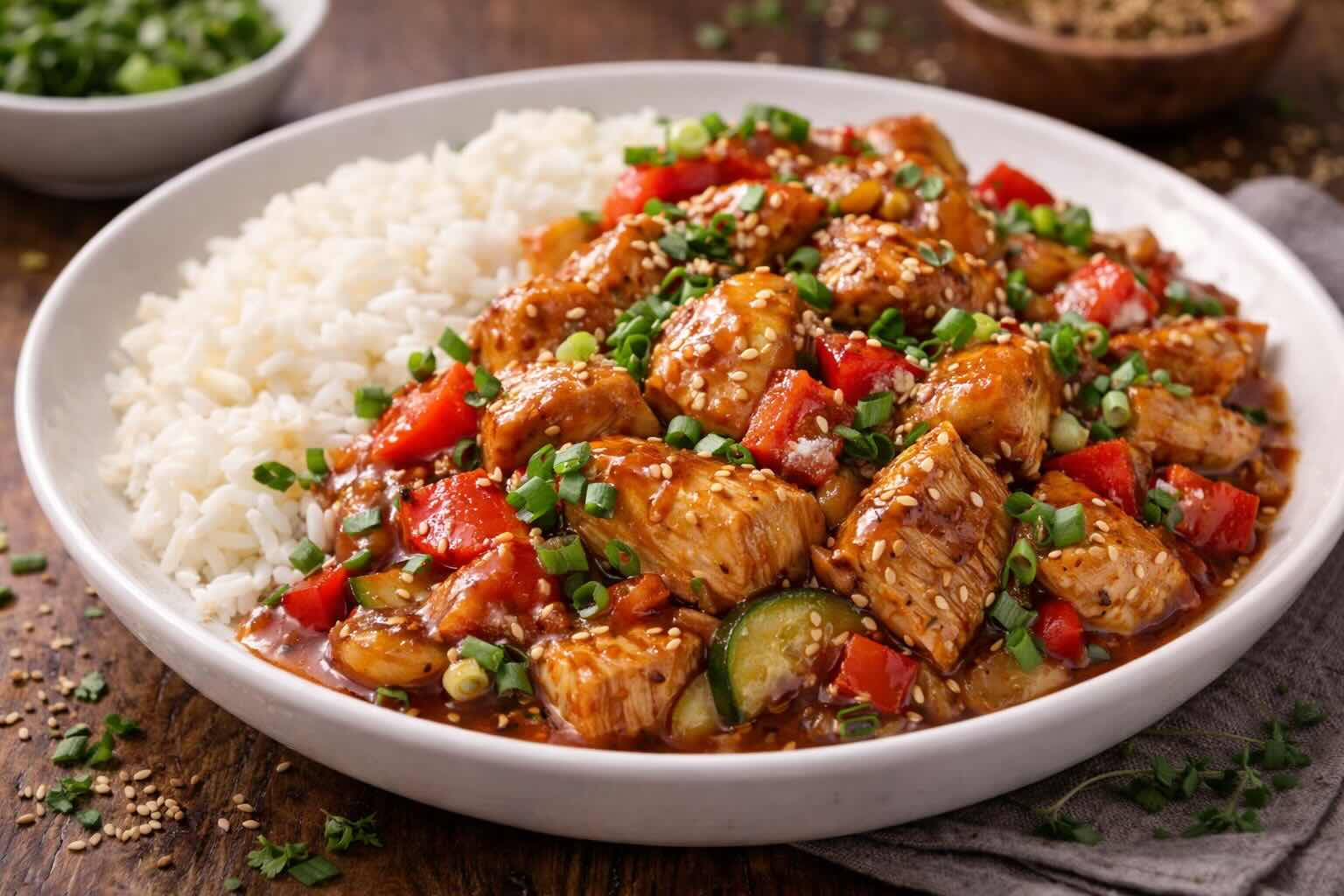 Asiatische Putenpfanne