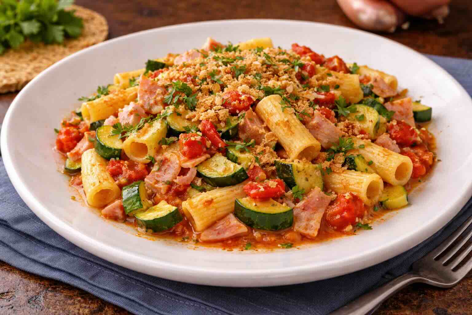 Schinkennudeln Gärtnerin