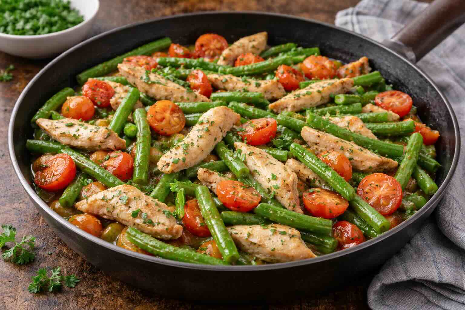 Sommerliches Putengeschnetzeltes